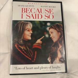 Because I Said So DVD Widescreen Diane Keaton Mandy Moore Comedy Romance